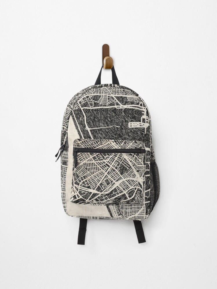 Thumbnail 1 von 3, Rucksack, Inglewood map California Ink lines designt und verkauft von InkMaps.