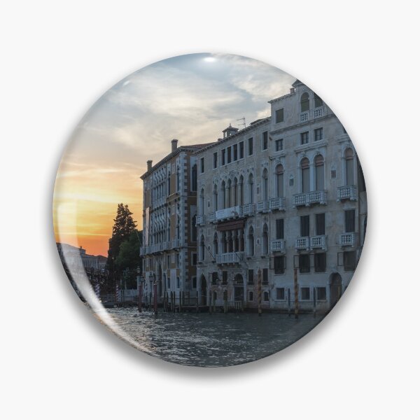 Item preview, Classic Venetian - Sunset Sail towards the Accademia Bridge on the Grand Canal designed and sold by Georgia Mizuleva.