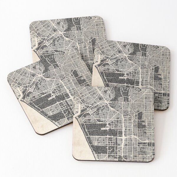 Item preview, Inglewood map California Ink lines 2 designed and sold by InkMaps.
