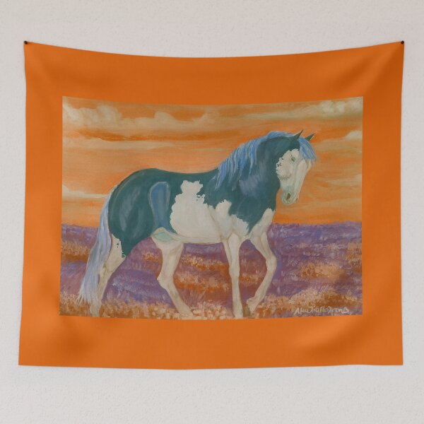 Item preview, Horse walking in the sunset designed and sold by horseaddicted.