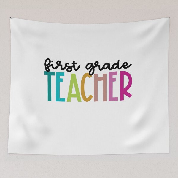 Item preview, First Grade Teacher Colorful designed and sold by SpecialGift79.