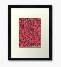 Green Red Framed Print
