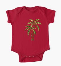 Palm Tree, Tattoo Style, Beach, Surf, Playa, Baby Body Kurzarm