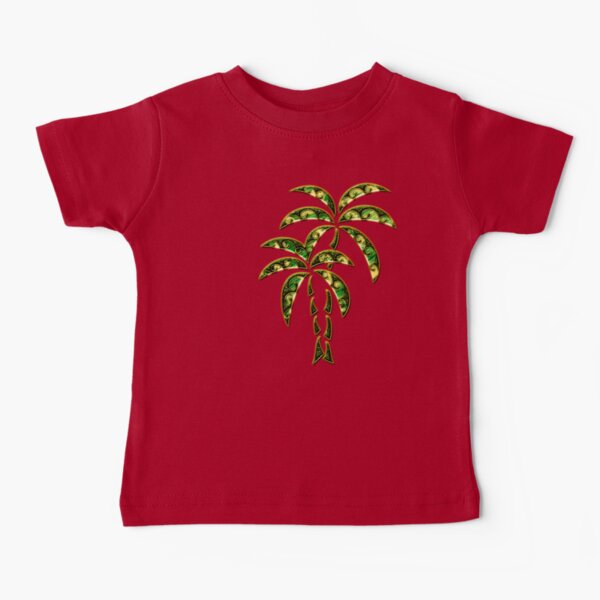 Palm Tree, Tattoo Style, Beach, Surf, Playa, Baby T-Shirt