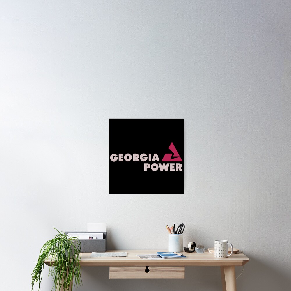 "Attractive Georgia Power Logo Design" Poster for Sale by urrytohya