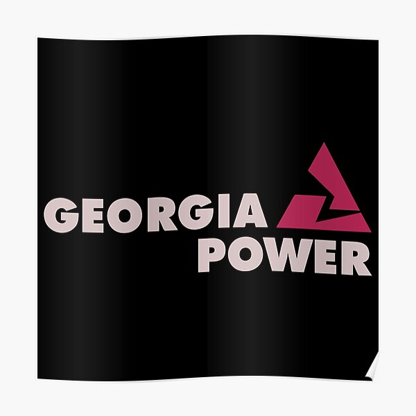 "Attractive Georgia Power Logo Design" Poster for Sale by urrytohya