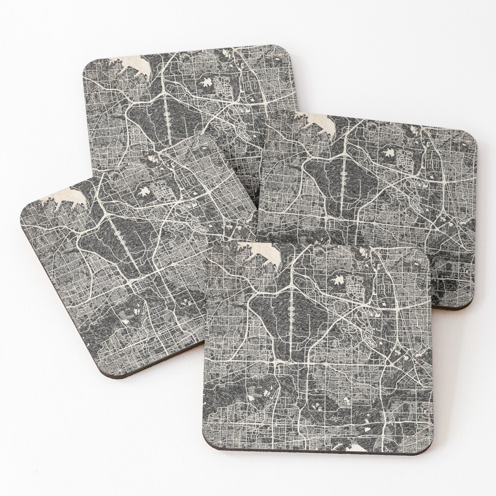 Item preview, Coasters (Set of 4) designed and sold by InkMaps.