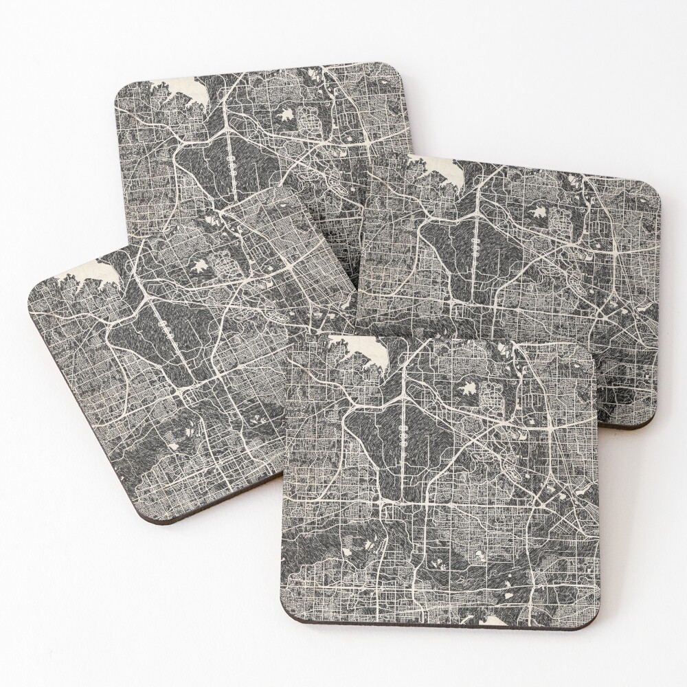 Item preview, Coasters (Set of 4) designed and sold by InkMaps.