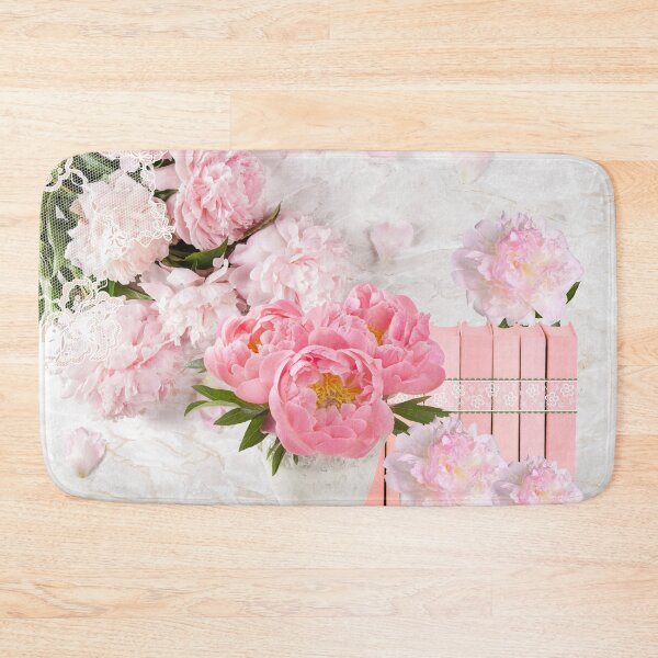 Item preview, Shabby Chic Pink Peonies Vintage Books Home Decor designed and sold by Erika Bartha.