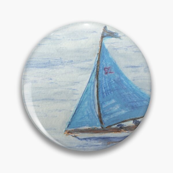 Item preview, Snowgoose the Seabird Half-Rater Sails Past Veronica Hebe and Old Rose at Trearddur Bay designed and sold by LymphomaLass.