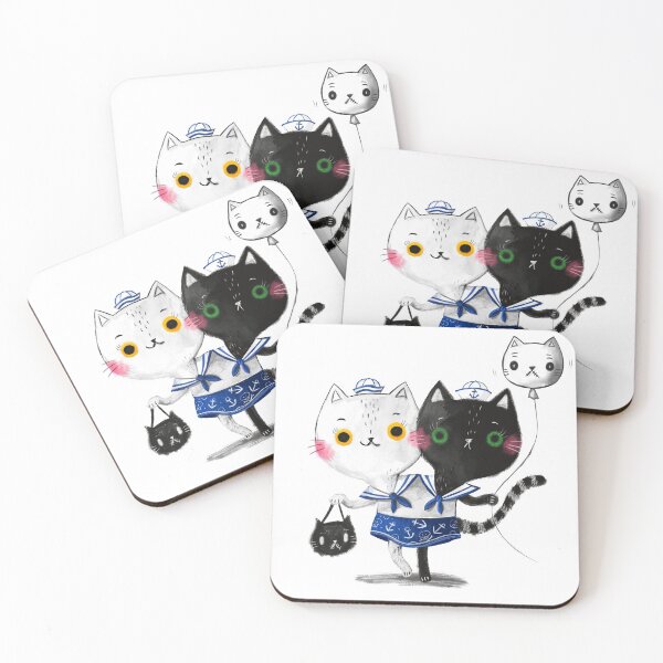 Item preview, Double trouble spooky cat designed and sold by monikasuska.