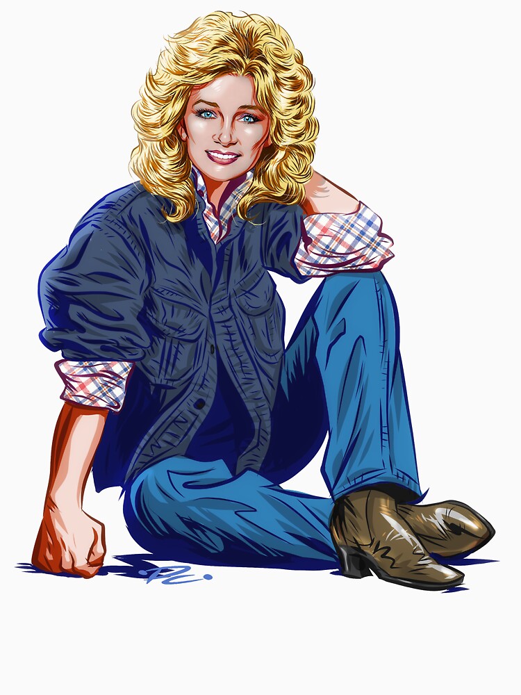 "Barbara Mandrell An illustration by Paul Cemmick" Tshirt for Sale