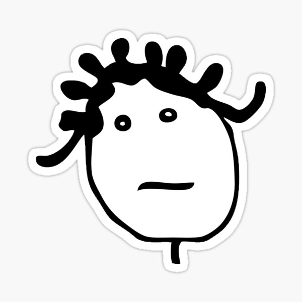Rihanna Stick Figure Head Logo Sticker