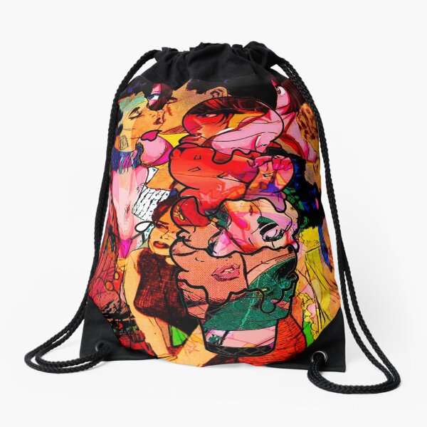 Three Scoops of Rocky Road Drawstring Bag