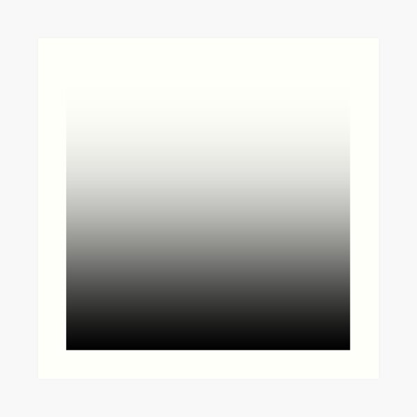 Ombre White to Green to Black | Art Board Print