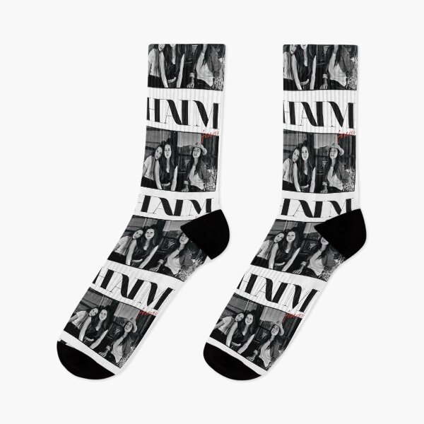Aperçu de l'œuvre blackwhitereddesign belle fille pop rock band haim best-seller créée et vendue par bmorcombe3j.