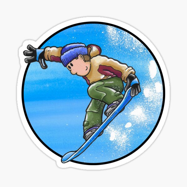 Snow Storming! Circle Sticker