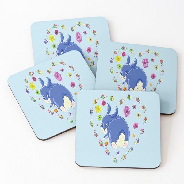 Item preview, Cute Bunny and Flowers, Graphic Psychedelic Abstract Art, Inspired by Nature-floral abstract art designed and sold by Adri Barnard.