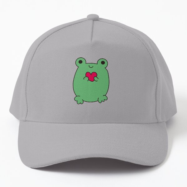 kawaii frog, cute frog with love Baseball Cap