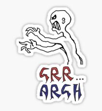 grr...argh with colour Sticker