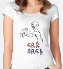 grr...argh with colour Women's Fitted Scoop T-Shirt