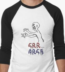 grr...argh with colour Men's Baseball ¾ T-Shirt