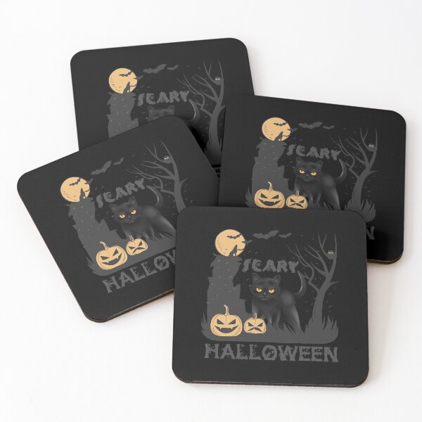 Item preview, Halloween Scary Black Cat Pumpkin  designed and sold by julyagordner.