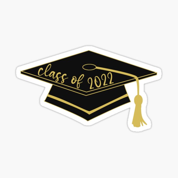 class of 2022 graduation hat Sticker