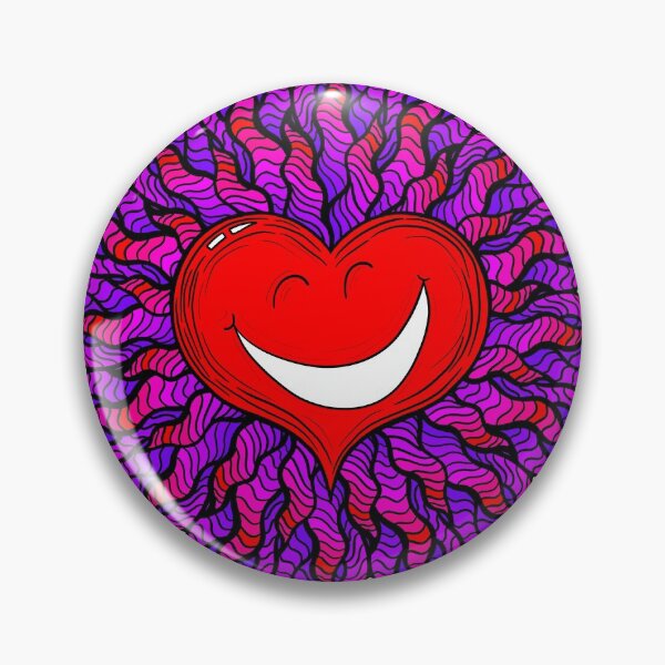 Item preview, Happy Heart - Psychedelic Happy Heart - Psychedelic Heart - Rainbow Fun Love designed and sold by ptelling.