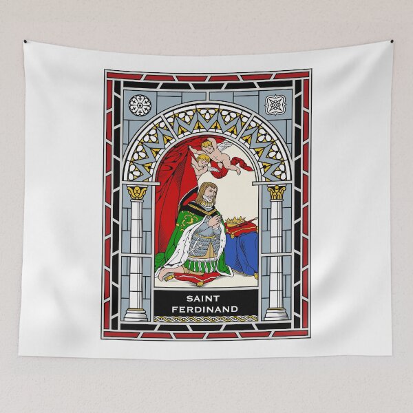 Item preview, ST FERDINAND OF CASTILE under STAINED GLASS designed and sold by CatholicSaints.