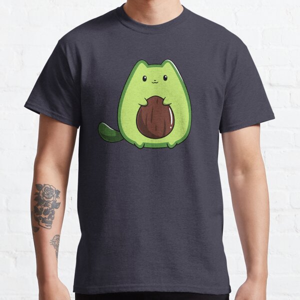 Cute Avocado Cat Classic T-Shirt