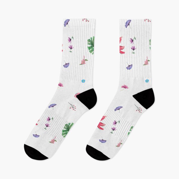 Item preview, Floral pattern with pink, purple, blue flowers designed and sold by NikitaAg.