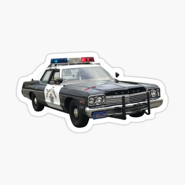 Voiture de police USA DODGE 3D Fenêtre Enfants Autocollants Muraux AUTOCOLLANTS Vinyls 4 Tailles 
