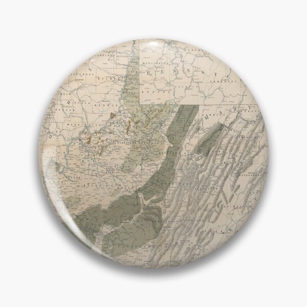 Item preview, Old West Virginia Natural Resources Map (1899) Vintage WV Oil, Coal, Natural Gas Atlas designed and sold by BravuraMedia.