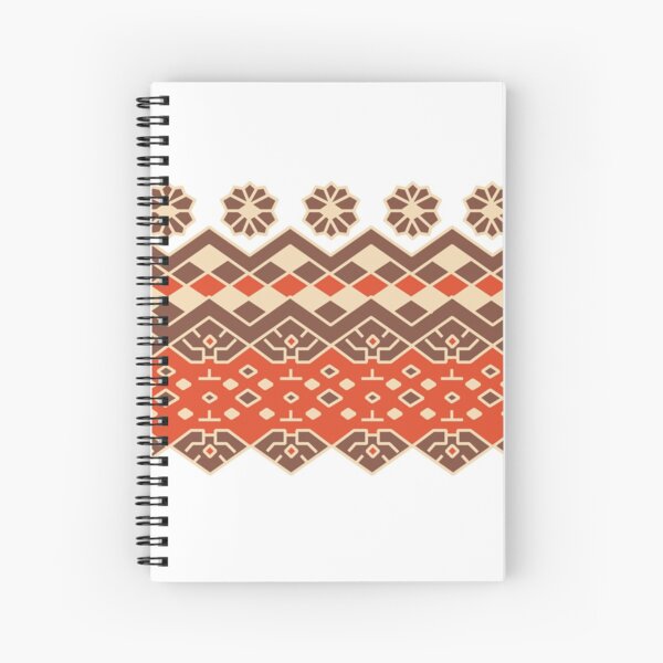Modern Art Pattern - Flower of the earth Spiral Notebook