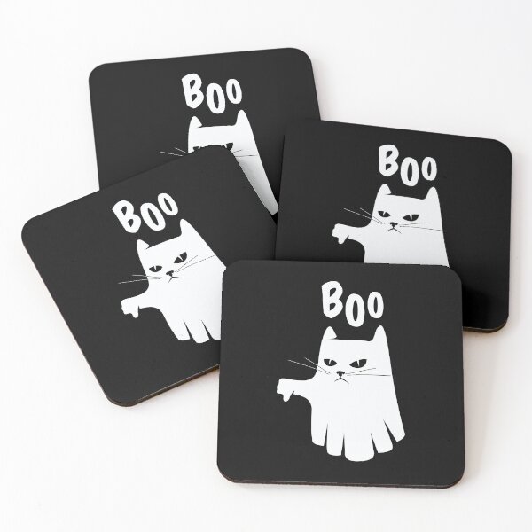 Item preview, Cat Ghost Boo Disapproving designed and sold by AwesomeProject.