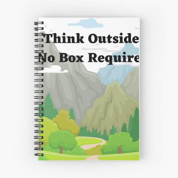Item preview, Think Outside No Box Required Mountain Scene designed and sold by Darlene Douglas-Jackson.