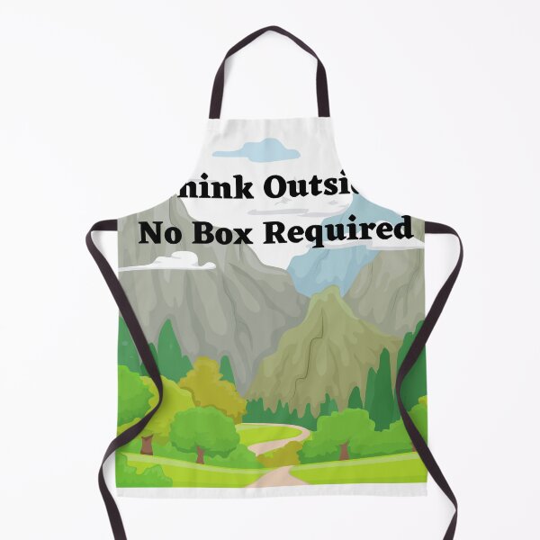 Item preview, Think Outside No Box Required Mountain Scene designed and sold by Darlene Douglas-Jackson.