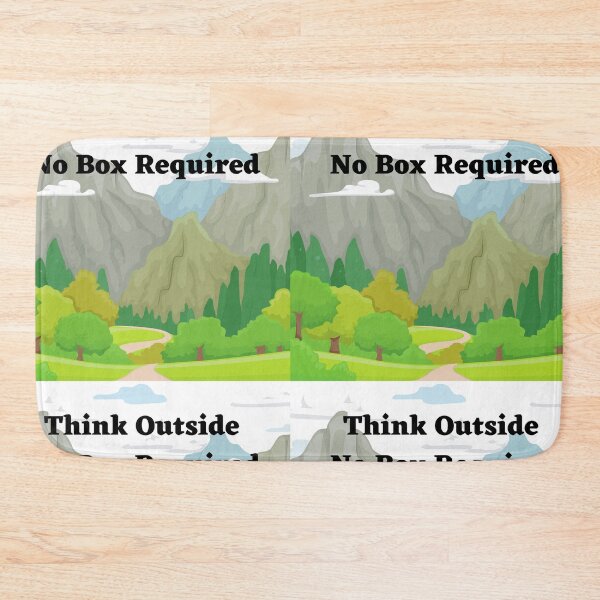 Item preview, Think Outside No Box Required Mountain Scene designed and sold by Darlene Douglas-Jackson.