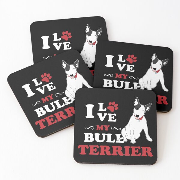 Item preview, I Love Bull Terrier Dog designed and sold by Dog-Art-Shirt.