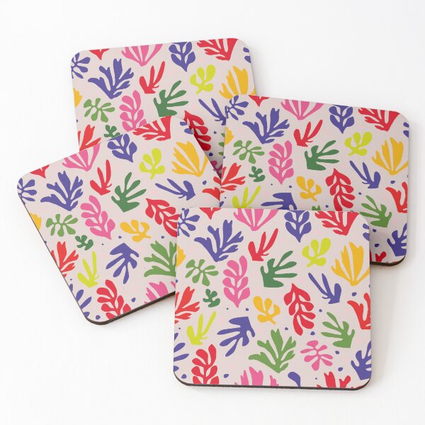 Artikelvorschau, Henri Matisse Cutout Flowers, Papier Decoupes Art small black, rose back, Matisse Cutout's entworfen und verkauft von re-make-.