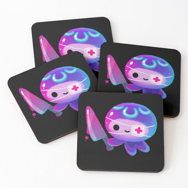 Item preview, Hermit crab - pink / knife jellyfish designed and sold by pikaole.