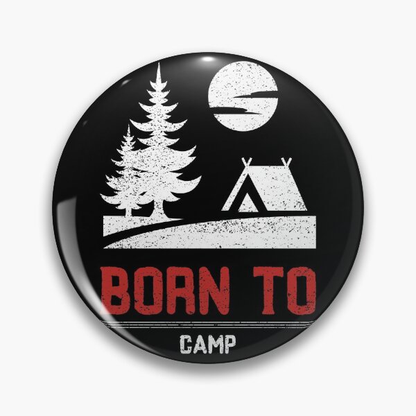 Item preview, Born To Camp Camping Tent Tree Forest Moon designed and sold by Rene-Greff.