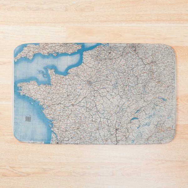 Item preview, Old Northern France Map (1943) Vintage Western Europe Atlas designed and sold by BravuraMedia.