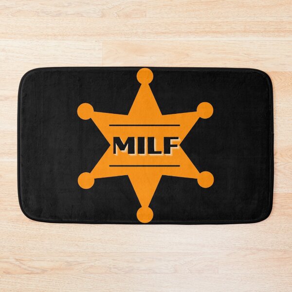 Item preview, MILF Orange Badge - Hot Mom Badge designed and sold by CaitU.