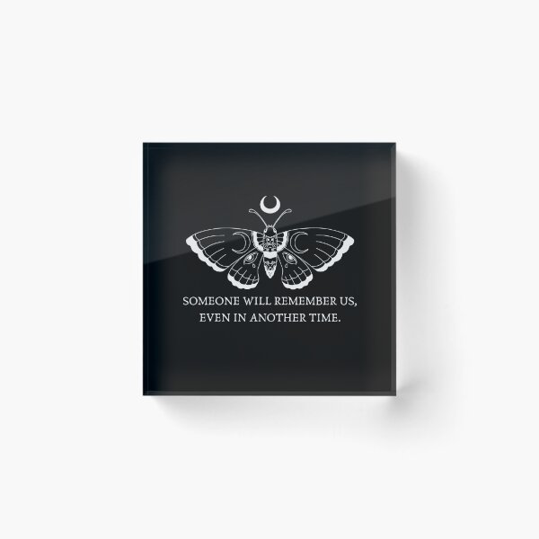 Item preview, "Someone will remember us, even in another time" Sappho Quote - Magic Moth designed and sold by BecomingBookish.