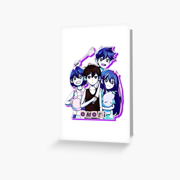 Omori Basil And Folower Sticker - Omori Basil And Folower Poster | Greeting  Card