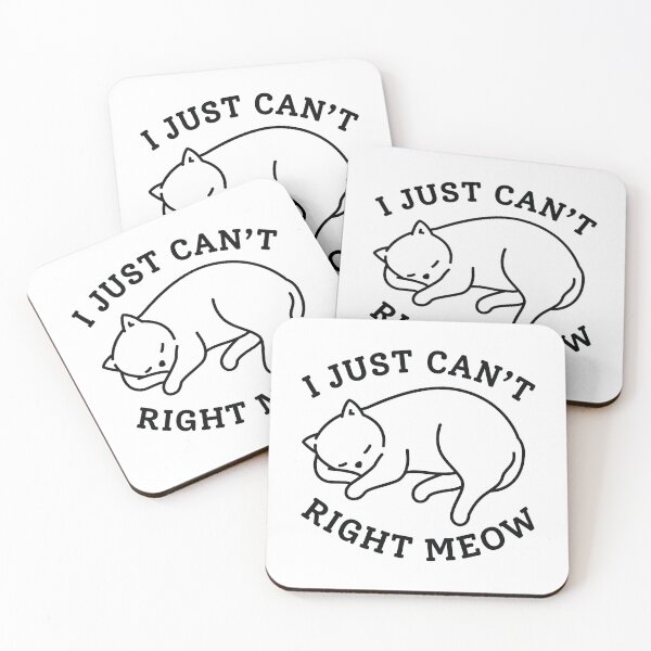 Item preview, I Just Can’t Right Meow designed and sold by cherrific.