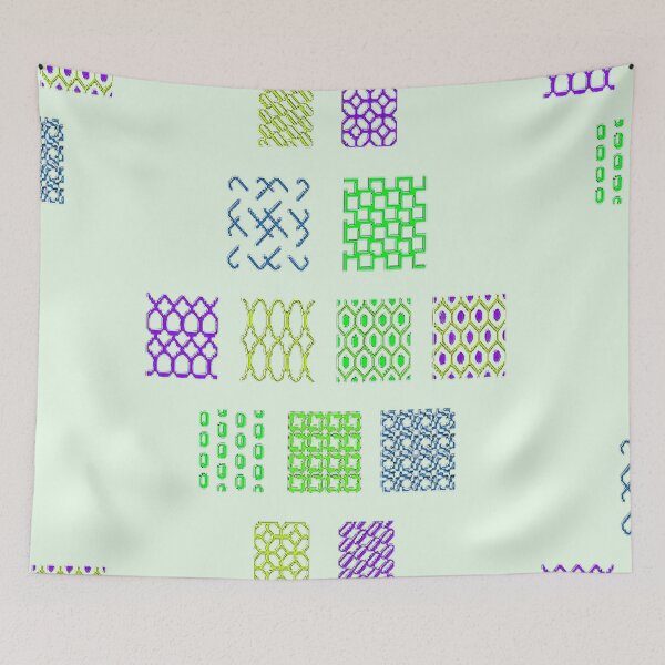 Item preview, Graphic Geometrical  Square Abstract Art Design, graphic psychedelic abstract art, trippy graphic psychedelic arte abstracto designed and sold by Adri Barnard.