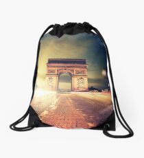 paris skyline Drawstring Bag
